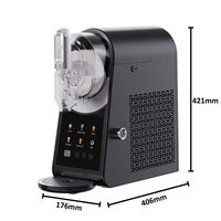 Máquina profesional para hacer bebidas congeladas, 5 programas actuales con máquina de lodo autolimpiante para el hogar, llenado rápido, fácil de limpiar