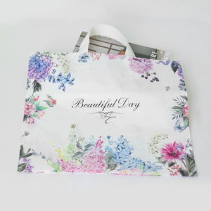 45cm * 40cm bền <span class=keywords><strong>Heavy</strong></span> <span class=keywords><strong>Duty</strong></span> mua sắm túi dưới miếng vải hình tam giác bao bì nhựa mềm vòng lặp xử lý gấp túi quà tặng cho may mặc - Product Image 5