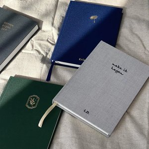 Journal de santé mentale en lin <span class=keywords><strong>personnalisé</strong></span>, <span class=keywords><strong>couverture</strong></span> rigide, suivi guidé de l'anxiété, pages au design classique, carnet de qualité supérieure - Product Image 6