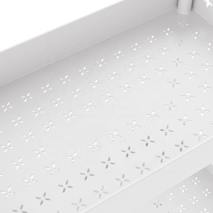 Xe đẩy đa năng, 4 tầng, nhỏ gọn, để đồ trong nhà tắm, bằng nhựa, có bánh xe, giá để đồ tiện dụng - Product Image 3