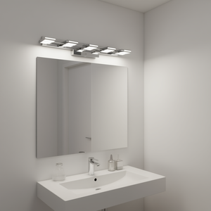 Lámpara de Baño Moderna con LED Cromadas, 6 Luces, Montada en la Pared, para Espejo, Luz Blanca Cálida 3500K, IP44 - Product Image 2