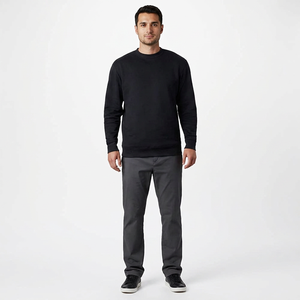 Sudaderas de hombre en blanco 100% algodón liso Sudadera con cuello redondo para hombre básico nueva moda sudaderas con capucha de hombre - Product Image 1