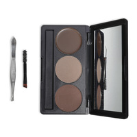 Palette de poudre à sourcils 3 couleurs, maquillage naturel, poudre à sourcils en marque privée