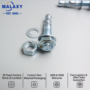 MALAXY - Anclajes de inserción específicos para elevadores, tornillos de pared tipo Tiger de alta resistencia, pernos metálicos galvanizados extraíbles y engrosados M6-M20 - Product Image 3