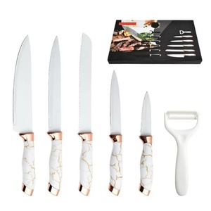 Multifunction 6 Piece Stainless Steel Marble Coating Kitchen <b>Knife</b> <b>Set</b> Kitchen Chef <b>Knife</b> <b>Set</b> for Kitchen - Product Image 1