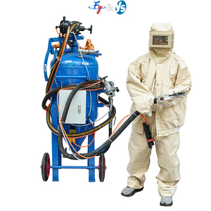 Machine de sablage à eau de qualité supérieure, sans poussière, portable, sur roues, pour le sablage à l'eau des métaux, l'élimination de la rouille et de la peinture, et la finition des surfaces. - Product Image 5