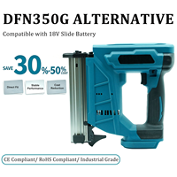 DFN350G Cloueur sans fil 18V sans balais, pistolet à clous électrique 15-35mm, outil de finition pour le travail du bois DIY, 110 clous, batterie 3.0-5.0Ah