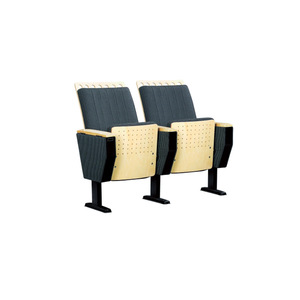 Chaises d'auditorium Yi Jian avec accoudoirs, noires, pliables, pour salles de conférence et salles de réunion - Product Image 1