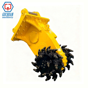 Fraiseuse à tambour rotatif pour excavatrice de chantier Guchuan, pour la découpe de roche, la tranchée et le fraisage, avec roulement pour route en béton - Product Image 2
