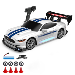 1 24 échelle RC drift <span class=keywords><strong>course</strong></span> haute vitesse <span class=keywords><strong>4</strong></span> <span class=keywords><strong>roues</strong></span> motrices lumière réglable 6 styles télécommande <span class=keywords><strong>course</strong></span> plastique alliage dérive RC voiture - Product Image 5