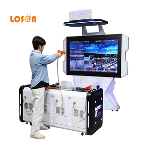 Nueva llegada 65 pulgadas <span class=keywords><strong>mega</strong></span> pantalla de vídeo chico simulador que funciona con monedas niños Arcade pistola máquina de juego de disparos - Product Image 1