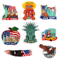 Aimant de réfrigérateur en alliage durable avec logo personnalisé 3D, souvenir de ville, pour usage promotionnel