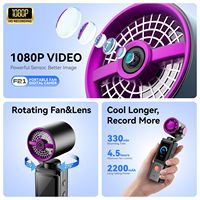 Yeni Çin 20.000 RPM Mini Yüksek Hızlı El Tipi Fan Dijital Ekranlı Turbo Güçlü Taşınabilir Cep Boyutunda Video Yayını