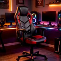 Chaises de bureau exécutives modernes en cuir PU personnalisées en gros, chaises de travail informatiques réglables et chaises de jeu rétractables