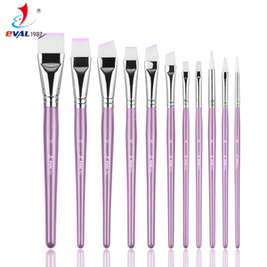 Di alta qualità 11 pz manico in legno di forma diversa in Nylon per capelli artista pennello <span class=keywords><strong>pittura</strong></span> per il viso <span class=keywords><strong>pennelli</strong></span> per arte Graffiti - Product Image 3