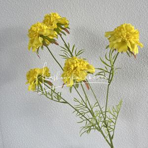 Artificial <b>Flower</b> Bouquet <b>Silk</b> <b>Flower</b> High Simulation Wedding Home Decoration Reusable Recyclable Single Branch - Product Image 2