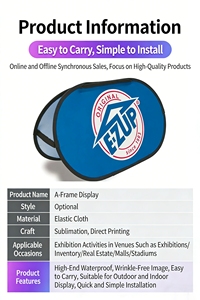 Banners Pop-<span class=keywords><strong>Up</strong></span> Personalizados con Formas Atractivas: Diseños Ovalados, Redondos y Triangulares con Impresión de Alta Resolución y Tela de Poliéster sin Arrugas - Product Image 3