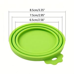 Ventes en gros de couvercles de boîtes de conserve pour animaux de compagnie avec logo personnalisé, couvercles de boîtes de conserve pour chiens et chats, couvercles universels en silicone sans BPA, s'adaptent à la plupart des tailles standard - Product Image 2