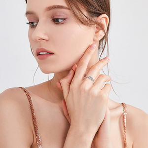 शादी की सालगिरह के लिए रोमांटिक 925 स्टर्लिंग चांदी की वायदा अंगूठी - Product Image 5