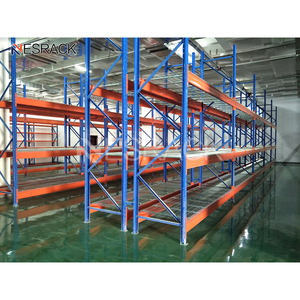 Système de rayonnage de stockage de palettes industrielles en entrepôt robuste rayonnage métallique support de palettes empilable support sans bouchon - Product Image 2