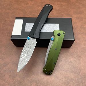 Couteau pliant 535BK07DM, lame en acier Damas, manche en aluminium, couteau de camping EDC, logo personnalisé, vente en gros - Product Image 3