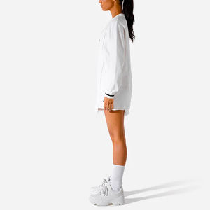 Camicetta da <span class=keywords><strong>donna</strong></span> <span class=keywords><strong>Oversize</strong></span> Casual t-shirt a manica lunga con stampa Logo personalizzata camicetta di felpa personalizzata - Product Image 5