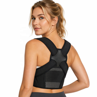 Ceinture de Correction Posturale Ajustable et Respirante, Soutien Dorsal et des Épaules