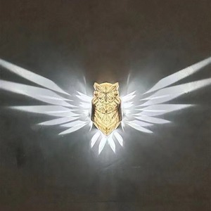 Offre Spéciale Moderne 3D <span class=keywords><strong>LED</strong></span> Applique Murale Art Déco Station Indépendante Animal Design Résine Lampe pour Sommeil Nuit Salon E26 Base - Product Image 4