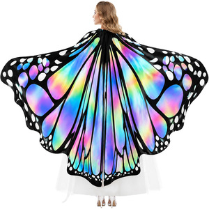 Capa de Mariposa Manyusha con Estampado Degradado para Danza del Vientre, Talla Adulto con Etiqueta - Product Image 4