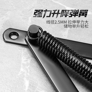 Heavy Duty Foldable Sofa Spring Hinge 4mm Thickened Black Cold Rolled Steel Antirust Furniture Hinge Surface Mount - Product Image 2