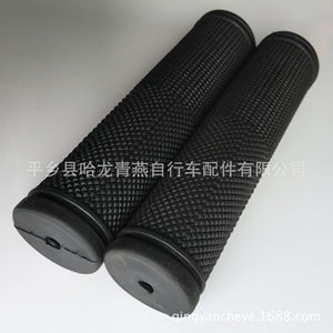 Poignées de guidon de vélo de montagne 22,2 mm en caoutchouc souple noir antidérapant - Product Image 4