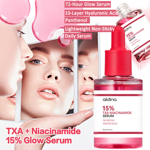 韓国卸売30ml OEM/ODMスキンケア血清ナイアシンアミド + TXA 15% グローホワイトニング減少にきびダークスポット修正フェイシャルセラムd - Product Image 1