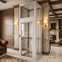Pièces d'ascenseur à installation facile, porte de palier d'ascenseur pour villa, panneau de verre à montage rapide, porte d'ascenseur domestique silencieuse