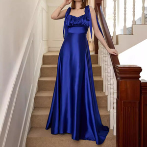 Nuevos vestidos de estilo europeo y americano para mujer, vestidos de novia sin mangas con tirantes para primavera y verano, vestidos de dama de honor - Product Image 3