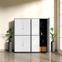 Armoire de rangement mobile moderne en acier verrouillable professionnelle pour la maison, le bureau et le salon