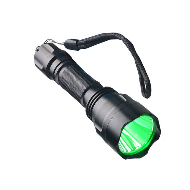 Hunting Flashlight Portable Waterproof Flashlight Lantern Green Powerfull Led Hunting Torch Rechargeable Torchlight