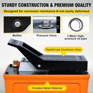 SAMFD 70mpa Foot <span class=keywords><strong>Padel</strong></span> <span class=keywords><strong>Pompe</strong></span> hydraulique à air avec tuyau d'huile de 1,18 pouces et coupier rapide pour banc de voiture Machine de cadre de réparation de carrosserie automatique - Product Image 6