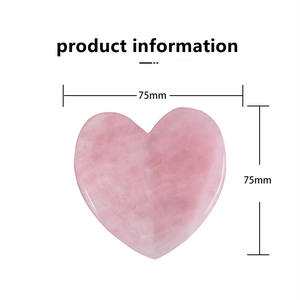 Planche Gua Sha <span class=keywords><strong>Guasha</strong></span> en forme de cœur, outil de Massage en <span class=keywords><strong>Jade</strong></span> de Quartz Rose, planche gua sha, livraison directe - Product Image 4