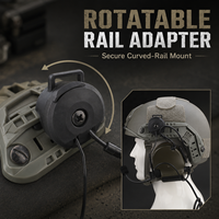 Z-TAC CIII + Ensemble d'adaptateurs de rail de casque tactique (version rapide) Casque tactique antibruit Z154