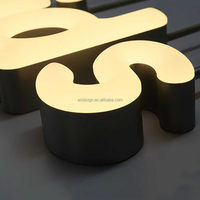 Lettres lumineuses 3D personnalisées en acier inoxydable et acrylique, étanches pour extérieur, signalétique lumineuse pour devanture de magasin et publicité commerciale