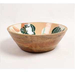 Cuenco de madera de acacia natural de buena calidad, Frutero de madera redondo a granel para servir comida, venta al por mayor, asequible - Product Image 5
