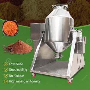 Small Mini Herbals Powder Mixer 10kg to 200kg Capacity Chemicals and Spices Rotating Lab Drum Motor As Core Component - Product Image 2