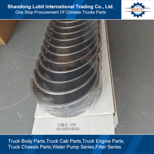 Sinotruk HOWO 371รถดัมพ์8x4อะไหล่เครื่องยนต์ WD615แบริ่งหลักแบริ่งเพลาข้อเหวี่ยงแบริ่งหลักพุ่มไม้ VG1500010046กระเบื้องเพลาหลัก - Product Image 4