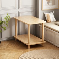 Petite table basse en panneau artificiel au design nordique moderne pour salon, chambre à coucher, meubles de maison