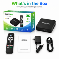 Nuevo Android TV Box TX100 Pro WIFI 6 4K, Decodificador Android, Tvbox Bangladesh, 8GB 128GB, Reproductor Multimedia en Streaming