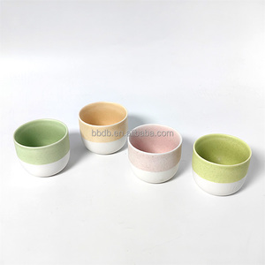 Mug de voyage en céramique mignon, mini tasse à café en argile céramique de 150 ml sans anse pour femmes et hommes - Product Image 1