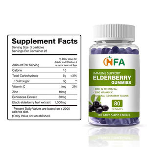 Suplemento de Extracto de Vitamina C Power Direct, Mejora la Salud de la Piel y Contiene Potentes Antioxidantes, Gomitas de Baya del Saúco - Product Image 2