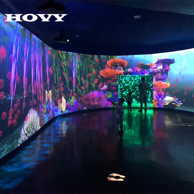 Interactive Wall Projection Games for Children 200+ Customizable Games Built-In Laser Lens & Speaker LCD for Outdoor Theme Parks