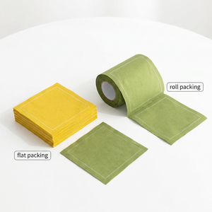 Servilletas de Mesa Cuadradas de Algodón 100% Tejido, Desechables, Ecológicas, Súper Absorbentes, Personalizadas al por Mayor, Estilo Cóctel, Impresas con Diseño de Avión - Product Image 4