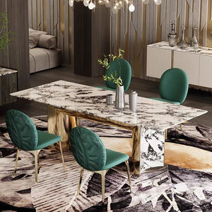 Moontop Ý Nhung Sang Trọng Hình Ảnh Màu Xanh Lá Cây Phong Cách Ghế Ghế Phòng Ăn Sang Trọng Ghế Cánh Tay Với Vàng Chân Ghế Ăn Uống Hiện Đại - Product Image 3